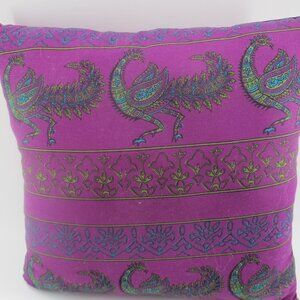 14" Purple Phoenix Pillow.